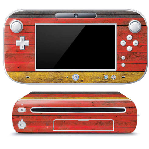 German Flag Dark Wood Wii U (Console + 1 Controller) Skin