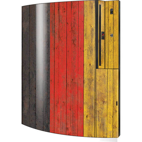 German Flag Dark Wood Playstation 3 & PS3 Skin