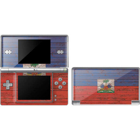 Haiti Flag Dark Wood DS Lite Skin