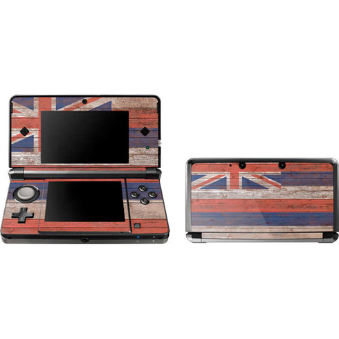 Hawaiian Flag Dark Wood Nintendo Skins