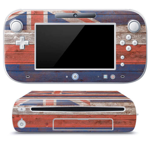 Hawaiian Flag Dark Wood Wii U (Console + 1 Controller) Skin