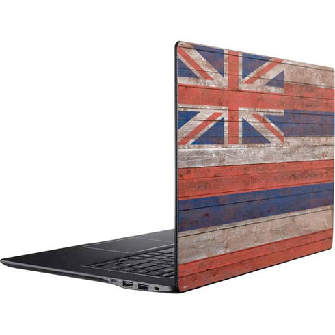 Hawaiian Flag Dark Wood Ativ Book 9 (15.6in 2014) Skin