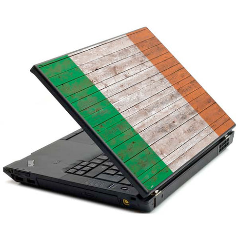 Ireland Flag Dark Wood Lenovo T420 Skin