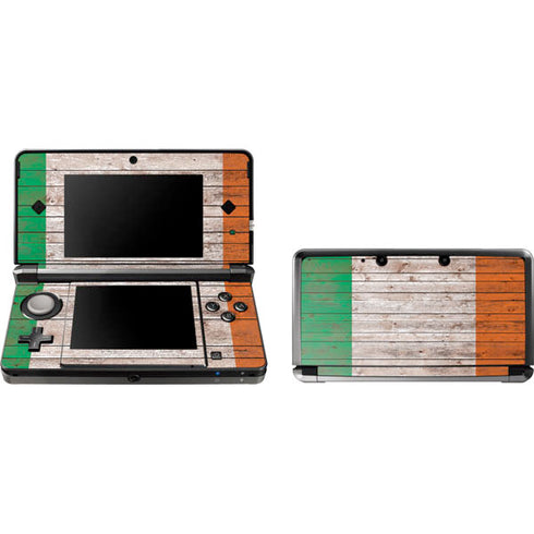 Ireland Flag Dark Wood Nintendo Skins
