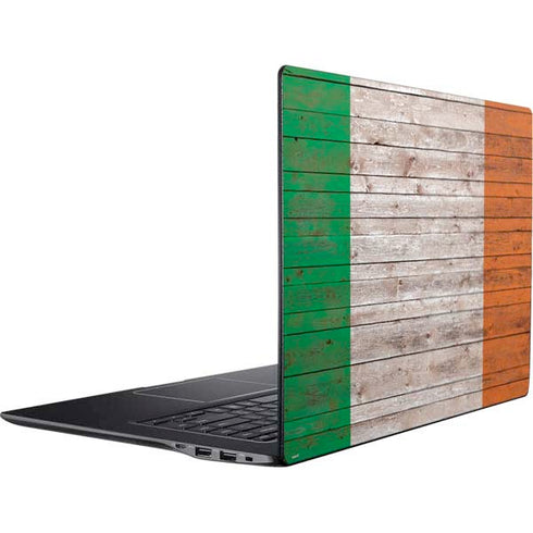 Ireland Flag Dark Wood Ativ Book 9 (15.6in 2014) Skin