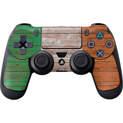 Ireland Flag Dark Wood PlayStation PS4 Skins