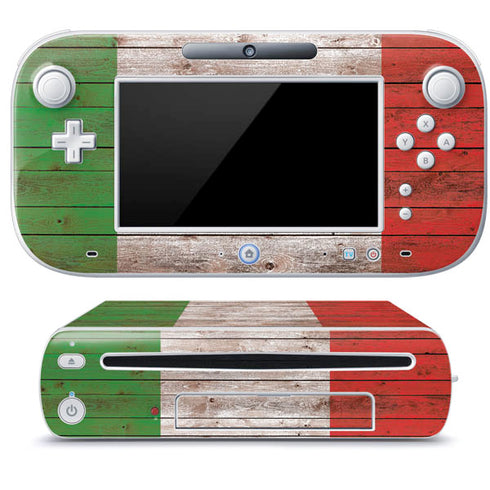 Italian Flag Dark Wood Wii U (Console + 1 Controller) Skin