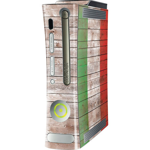 Italian Flag Dark Wood Xbox 360 (Includes HDD) Skin