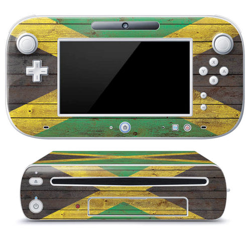 Jamaican Flag Dark Wood Wii U (Console + 1 Controller) Skin