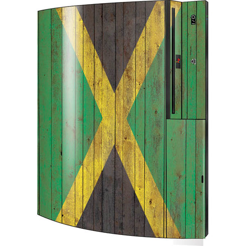 Jamaican Flag Dark Wood Playstation 3 & PS3 Skin