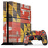 Maryland Flag Dark Wood PlayStation PS4 Skins