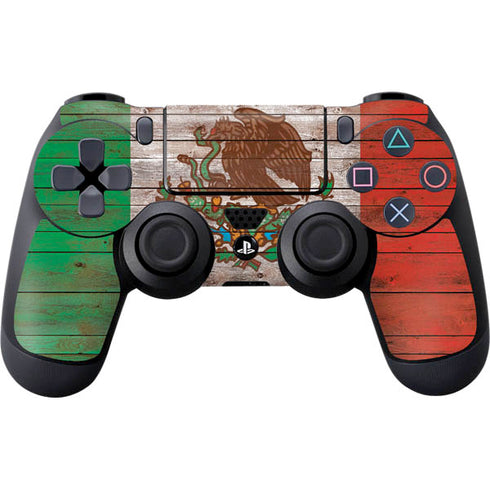 Mexican Flag Dark Wood PlayStation PS4 Skins