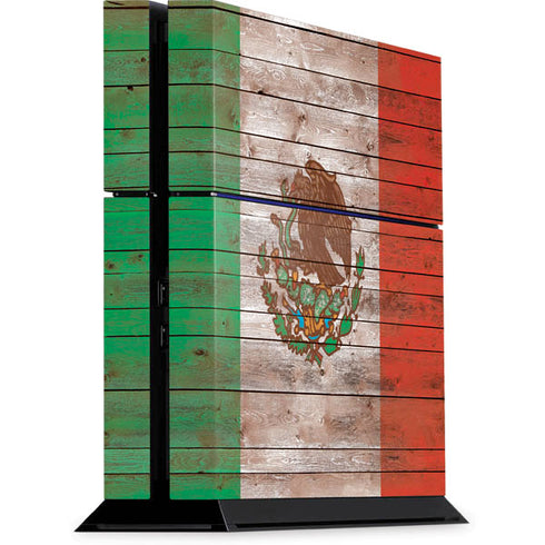 Mexican Flag Dark Wood PlayStation PS4 Skins