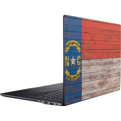North Carolina Flag Dark Wood Ativ Book 9 (15.6in 2014) Skin