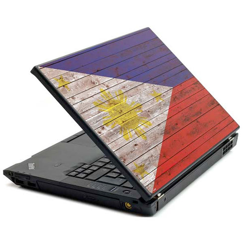 Philippines Flag Dark Wood Lenovo T420 Skin