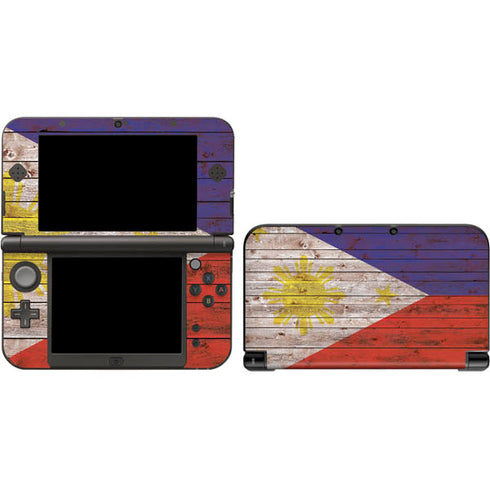 Philippines Flag Dark Wood Nintendo Skins