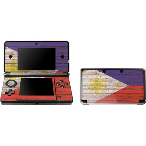 Philippines Flag Dark Wood Nintendo Skins