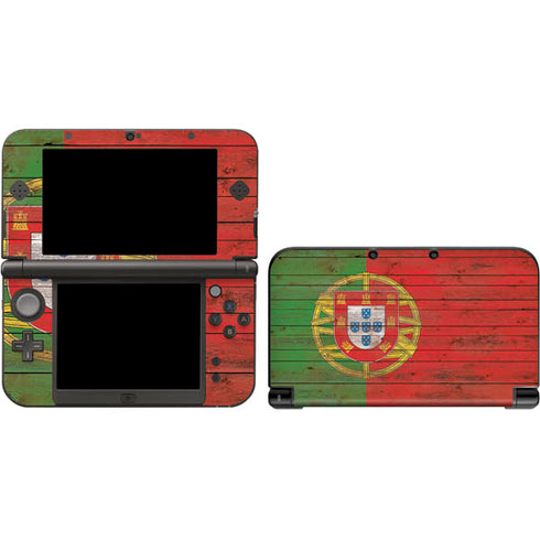 Portuguese Flag Dark Wood Nintendo Skins