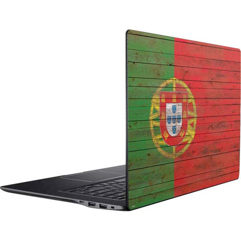 Portuguese Flag Dark Wood Ativ Book 9 (15.6in 2014) Skin