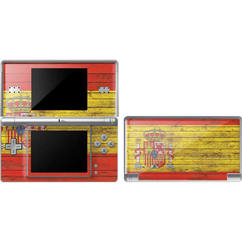 Spain Flag Dark Wood Nintendo Skins