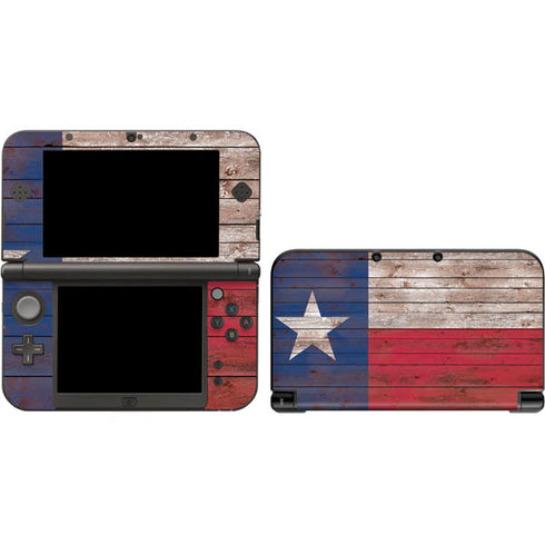 Texas Flag Dark Wood Nintendo Skins