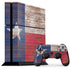 Texas Flag Dark Wood PlayStation PS4 Skins