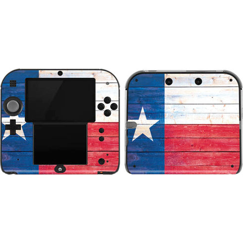 Texas Flag Light Wood Nintendo Skins