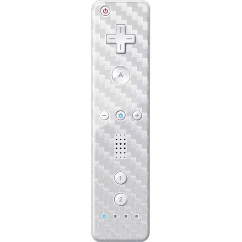 White Carbon Fiber Specialty Texture Material Nintendo Skins