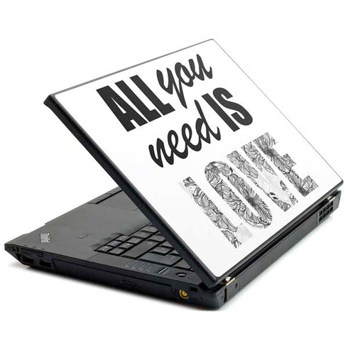 All You Need Is Love BW Lenovo T420 Skin