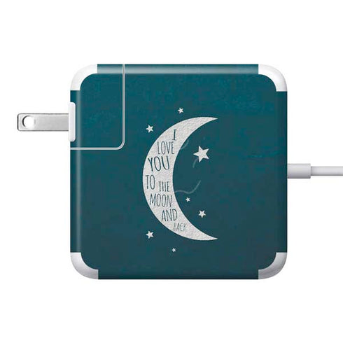 To The Moon And Back 85W Power Adapter (15 and 17 inch MacBook Pro Charger) Skin