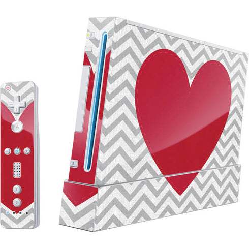 Chevron Heart Wii (Includes 1 Controller) Skin