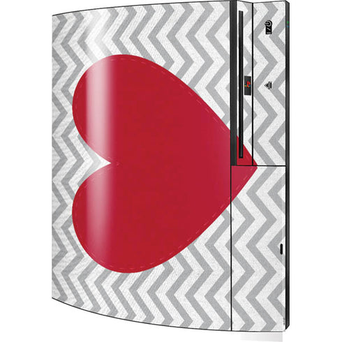 Chevron Heart Playstation 3 & PS3 Skin