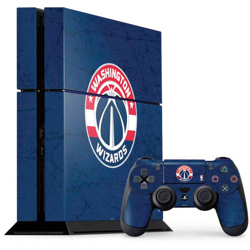 NBA Washington Wizards Blue Distressed PlayStation PS4 Skins