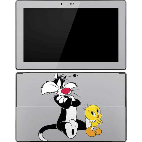 Looney Tunes Sylvester Tweety Bird Crossed Arms Surface Pro Tablet Skin