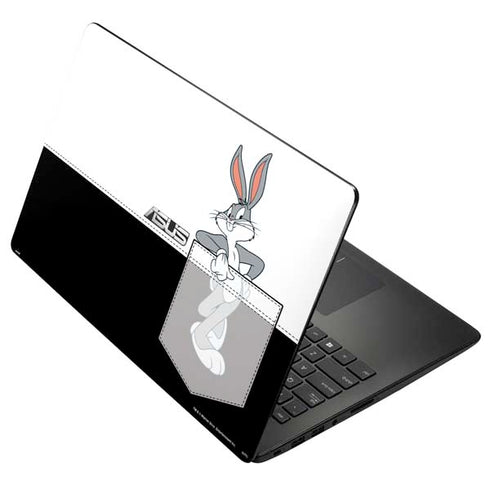 Looney Tunes Bugs Bunny Black White Asus X502CA 15.6 Skin