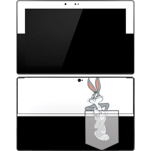 Looney Tunes Bugs Bunny Black White Surface Pro Tablet Skin