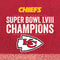NFL Chiefs Super Bowl LVIII Champions Galaxy Z Fold4 5G Clear Case