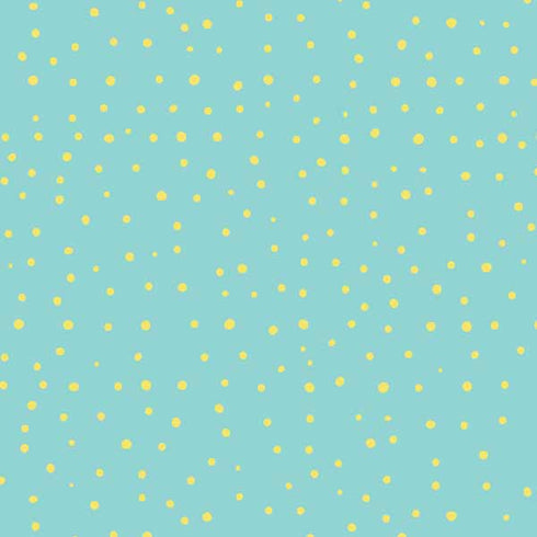 Teal and Yellow Polka Dots MacBook Skins
