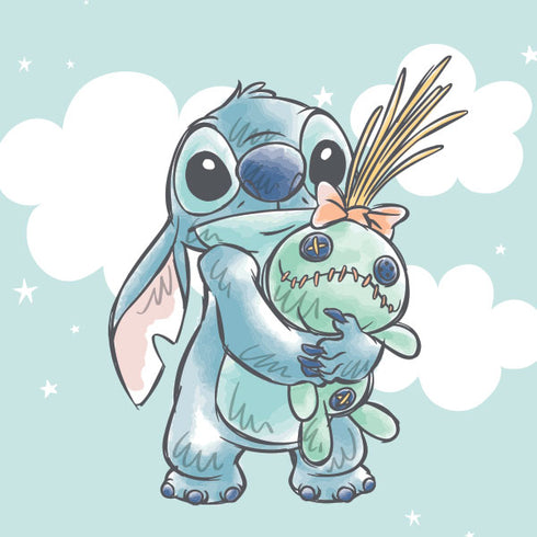 Disney Lilo and Stitch Stitch and Scrump Galaxy Z Fold4 5G Clear Case