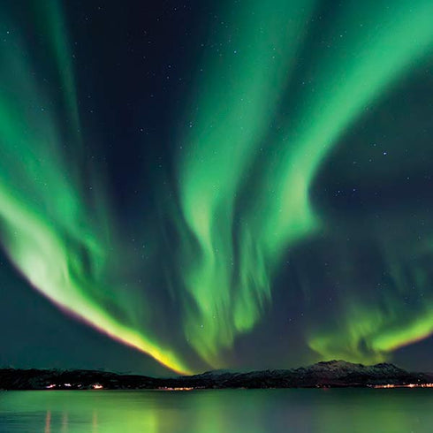 StockTrek Aurora Borealis Over Tjeldsundet in Norway Galaxy Z Fold4 5G Clear Case