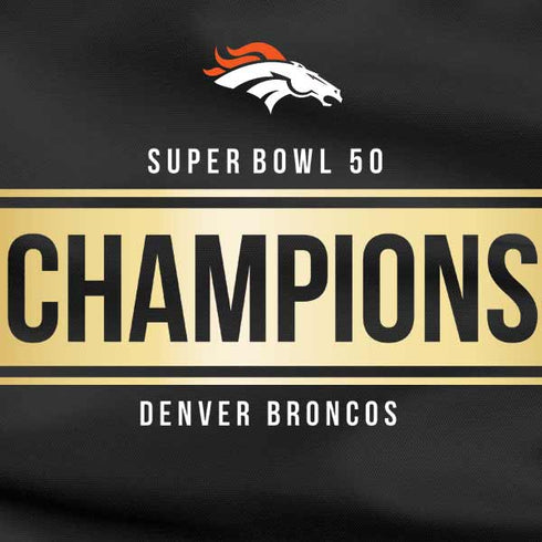 NFL Denver Broncos Super Bowl 50 Champions Black Galaxy Buds Live Skin