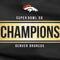 NFL Denver Broncos Super Bowl 50 Champions Black Galaxy Buds Live Skin