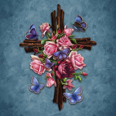 Flower Cross by Brigid Ashwood Galaxy Note 9 Skin
