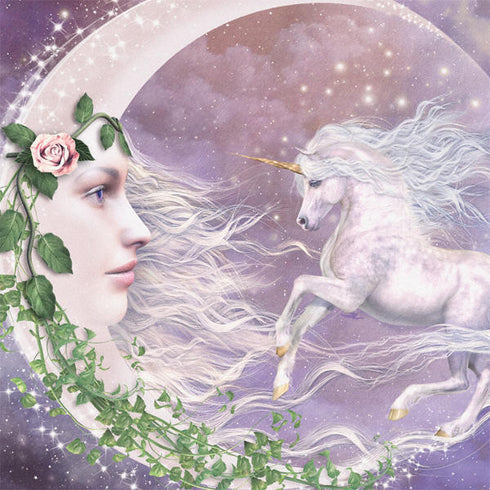 Moon Unicorn by Laurie Prindle iPhone 13 Pro Max Folio Case