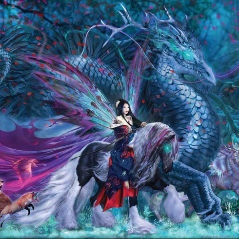 Ride of the Yokai Fairy and Dragon by Ruth Thompson Apple AirPods 2 Skin