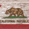 California Flag Dark Wood Surface Go Skin