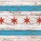Chicago Flag Dark Wood Google Pixelbook Go Skin
