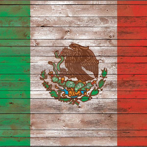 Mexican Flag Dark Wood Steam Deck Handheld Gaming Computer OLED Skin