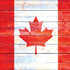 Canada Flag Light Wood iPhone 15 Skin