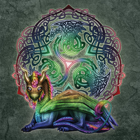 Celtic Dragon by Brigid Ashwood Amazon Echo Buds Skin